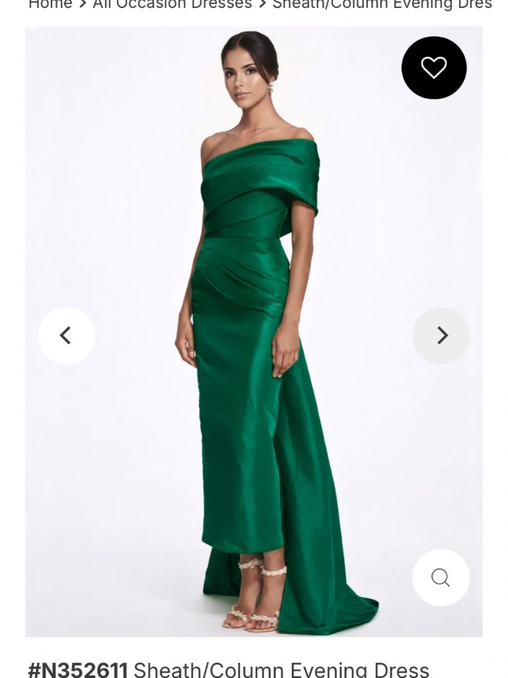Nafori Sheath/Column Evening Dress
